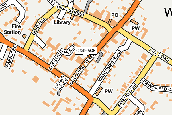 Map of BROOK STREET WATLINGTON (GARAGES) MANAGEMENT COMPANY LIMITED at local scale