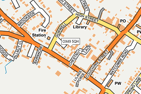OX49 5QH map - OS OpenMap – Local (Ordnance Survey)