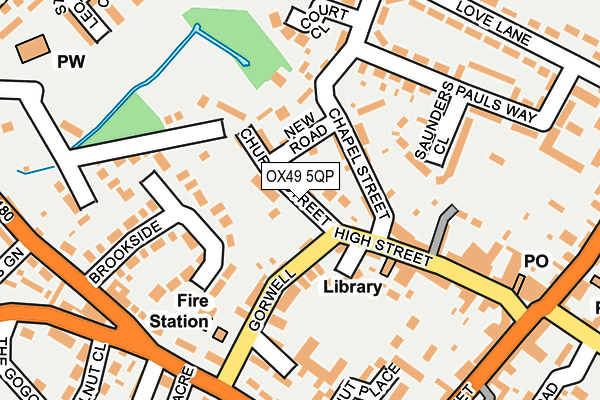 OX49 5QP map - OS OpenMap – Local (Ordnance Survey)