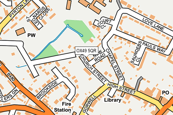 OX49 5QR map - OS OpenMap – Local (Ordnance Survey)