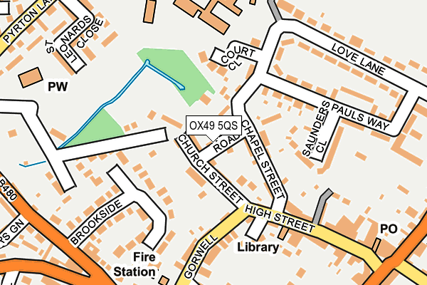 OX49 5QS map - OS OpenMap – Local (Ordnance Survey)