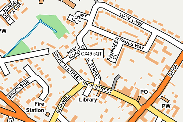 OX49 5QT map - OS OpenMap – Local (Ordnance Survey)