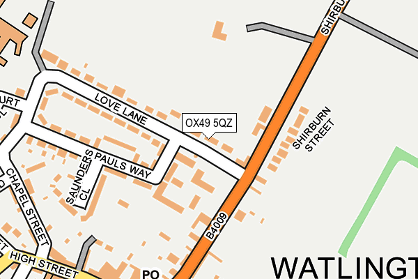 OX49 5QZ map - OS OpenMap – Local (Ordnance Survey)