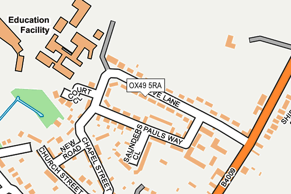 OX49 5RA map - OS OpenMap – Local (Ordnance Survey)