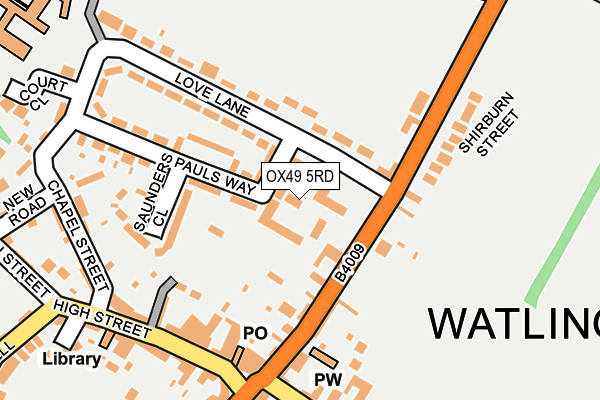 OX49 5RD map - OS OpenMap – Local (Ordnance Survey)