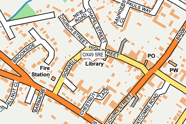 OX49 5RE map - OS OpenMap – Local (Ordnance Survey)