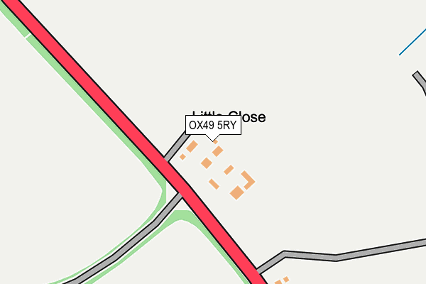 OX49 5RY map - OS OpenMap – Local (Ordnance Survey)