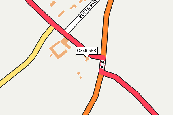 OX49 5SB map - OS OpenMap – Local (Ordnance Survey)