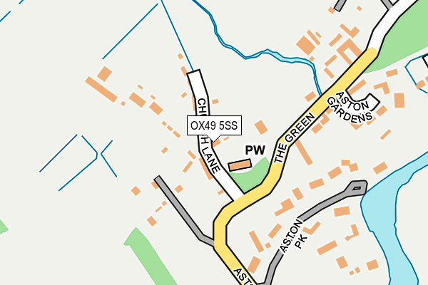 OX49 5SS map - OS OpenMap – Local (Ordnance Survey)