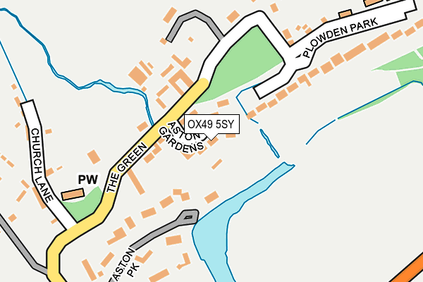 OX49 5SY map - OS OpenMap – Local (Ordnance Survey)