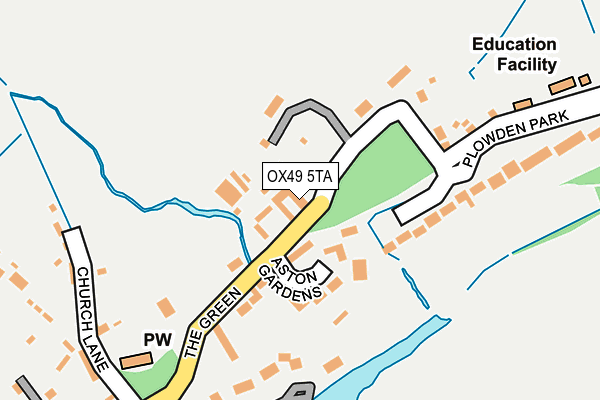 OX49 5TA map - OS OpenMap – Local (Ordnance Survey)