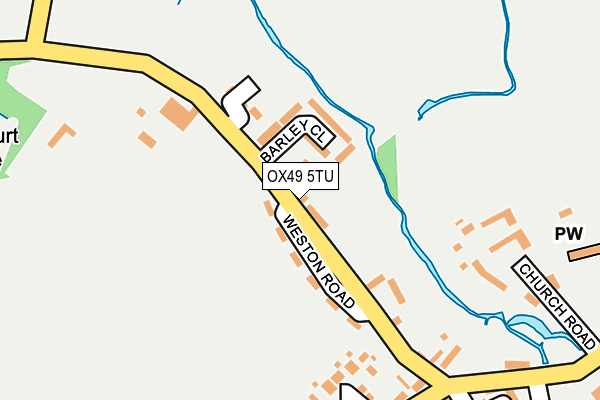 OX49 5TU map - OS OpenMap – Local (Ordnance Survey)