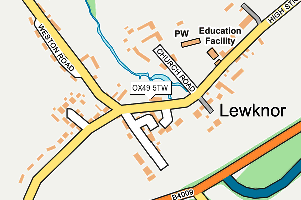 OX49 5TW map - OS OpenMap – Local (Ordnance Survey)