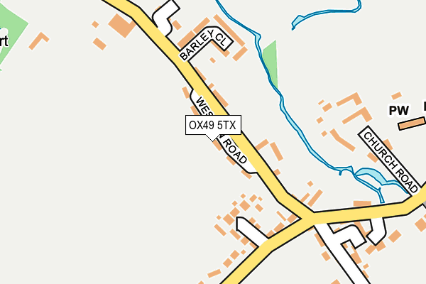 OX49 5TX map - OS OpenMap – Local (Ordnance Survey)