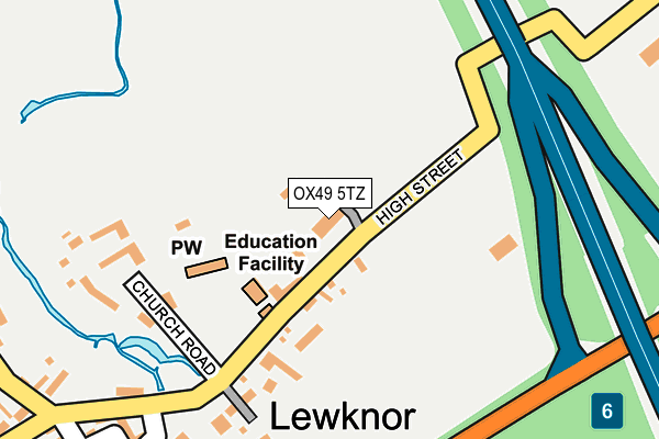 OX49 5TZ map - OS OpenMap – Local (Ordnance Survey)