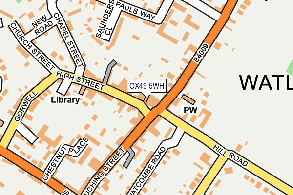 OX49 5WH map - OS OpenMap – Local (Ordnance Survey)