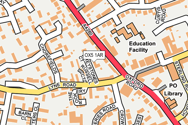 OX5 1AR map - OS OpenMap – Local (Ordnance Survey)