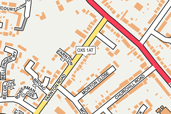 OX5 1AT map - OS OpenMap – Local (Ordnance Survey)