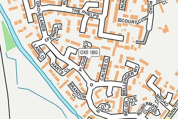 OX5 1BG map - OS OpenMap – Local (Ordnance Survey)