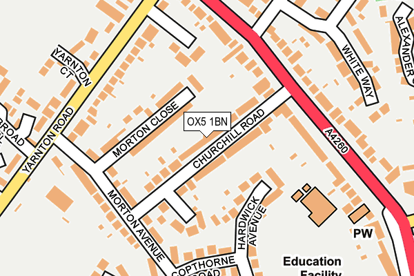 OX5 1BN map - OS OpenMap – Local (Ordnance Survey)