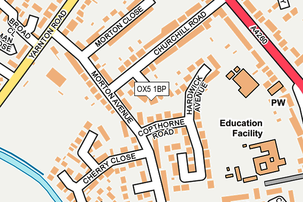 OX5 1BP map - OS OpenMap – Local (Ordnance Survey)