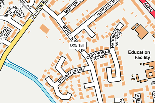 OX5 1BT map - OS OpenMap – Local (Ordnance Survey)