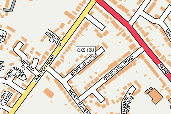 OX5 1BU map - OS OpenMap – Local (Ordnance Survey)