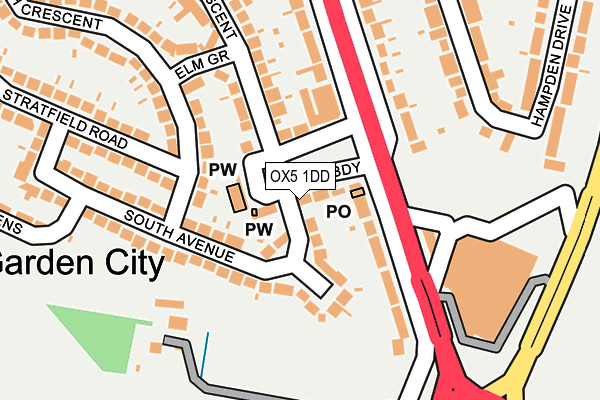 OX5 1DD map - OS OpenMap – Local (Ordnance Survey)