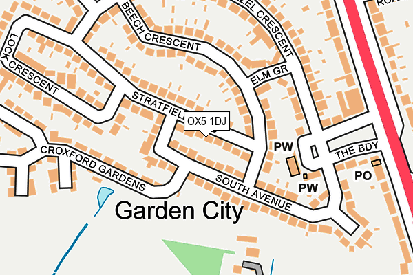 Map of ORION PROPERTY HOMES LTD at local scale