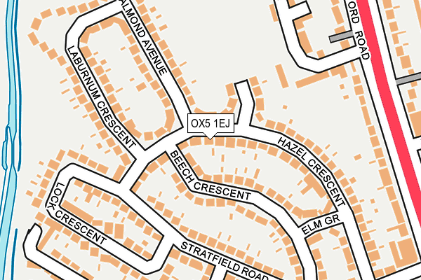 OX5 1EJ map - OS OpenMap – Local (Ordnance Survey)