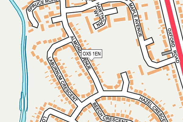 OX5 1EN map - OS OpenMap – Local (Ordnance Survey)