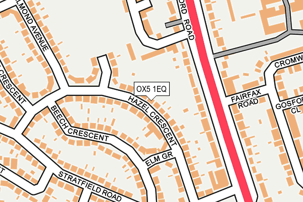 OX5 1EQ map - OS OpenMap – Local (Ordnance Survey)