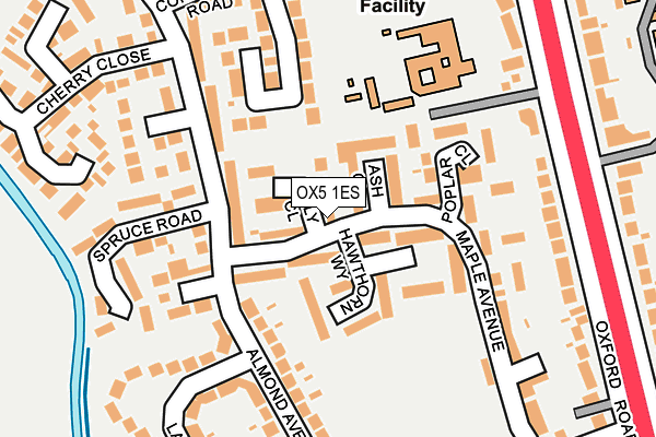 OX5 1ES map - OS OpenMap – Local (Ordnance Survey)
