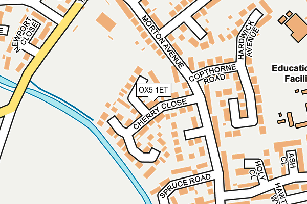 OX5 1ET map - OS OpenMap – Local (Ordnance Survey)