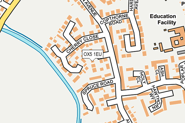 OX5 1EU map - OS OpenMap – Local (Ordnance Survey)