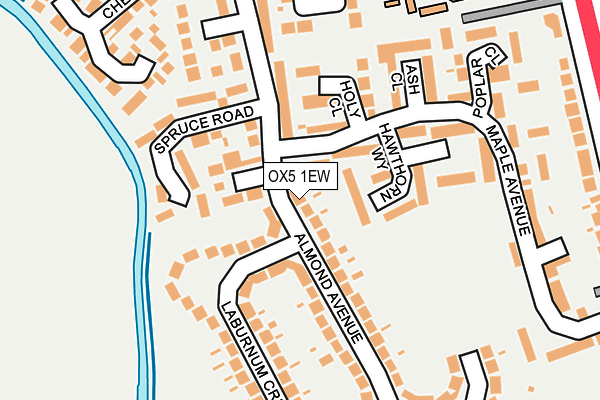 OX5 1EW map - OS OpenMap – Local (Ordnance Survey)