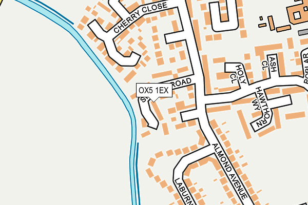 OX5 1EX map - OS OpenMap – Local (Ordnance Survey)