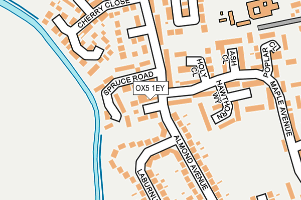 OX5 1EY map - OS OpenMap – Local (Ordnance Survey)