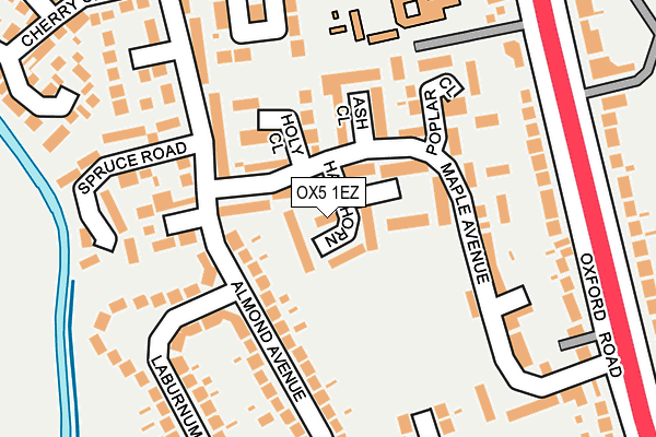 OX5 1EZ map - OS OpenMap – Local (Ordnance Survey)