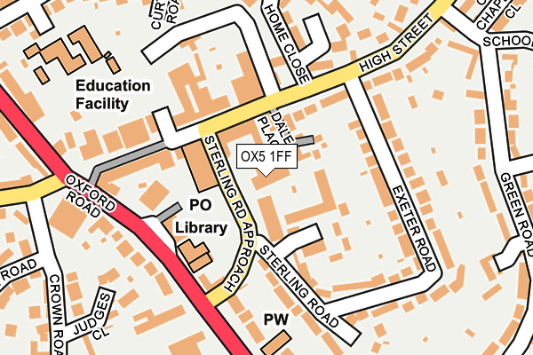 OX5 1FF map - OS OpenMap – Local (Ordnance Survey)