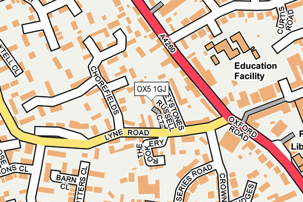 OX5 1GJ map - OS OpenMap – Local (Ordnance Survey)