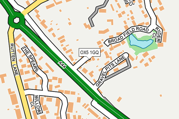 OX5 1GQ map - OS OpenMap – Local (Ordnance Survey)