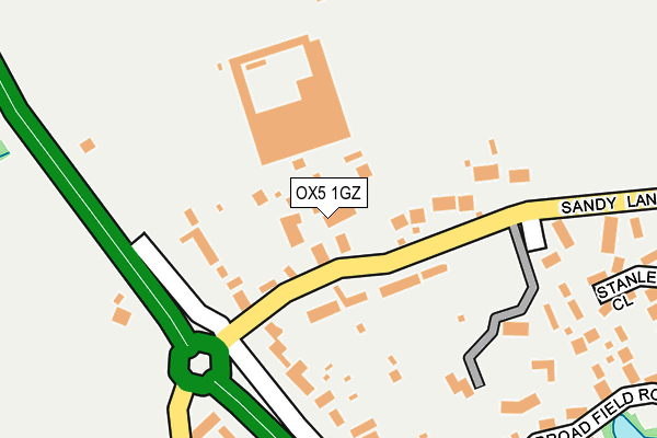 OX5 1GZ map - OS OpenMap – Local (Ordnance Survey)