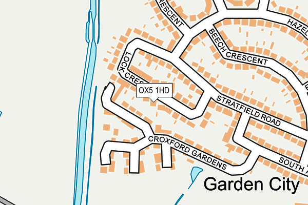 OX5 1HD map - OS OpenMap – Local (Ordnance Survey)