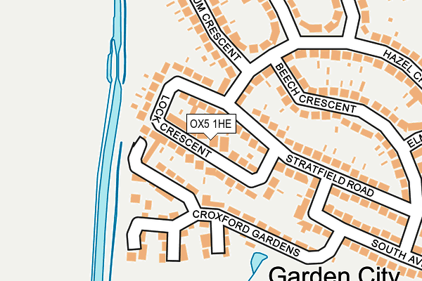 OX5 1HE map - OS OpenMap – Local (Ordnance Survey)