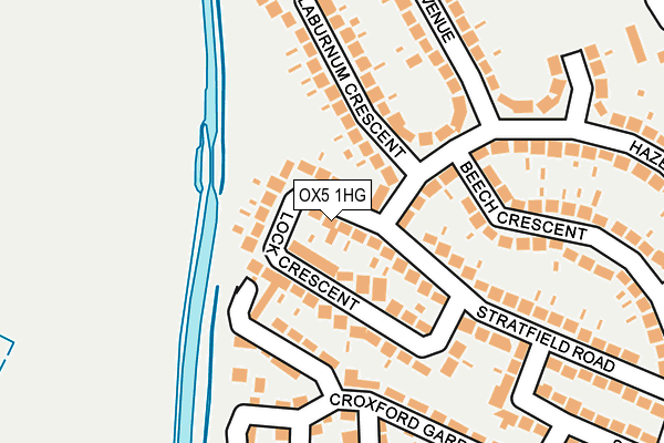 OX5 1HG map - OS OpenMap – Local (Ordnance Survey)