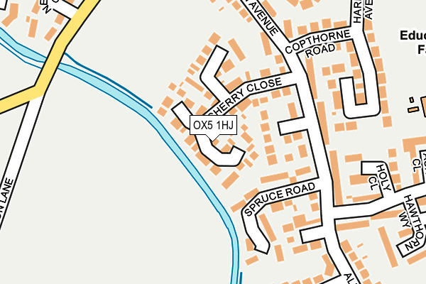 OX5 1HJ map - OS OpenMap – Local (Ordnance Survey)