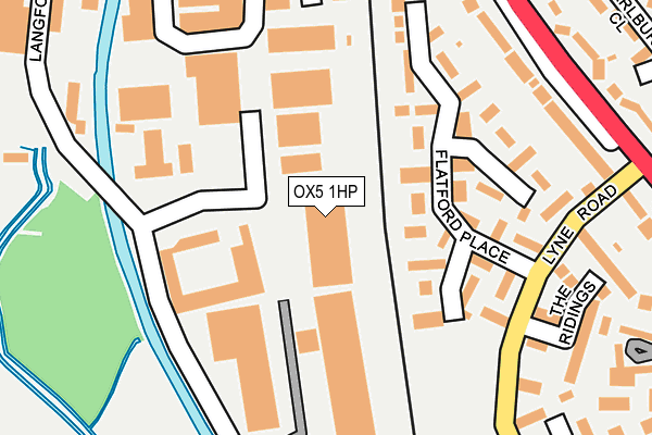 OX5 1HP map - OS OpenMap – Local (Ordnance Survey)