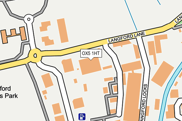 OX5 1HT map - OS OpenMap – Local (Ordnance Survey)
