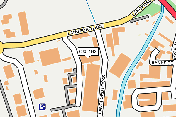 OX5 1HX map - OS OpenMap – Local (Ordnance Survey)